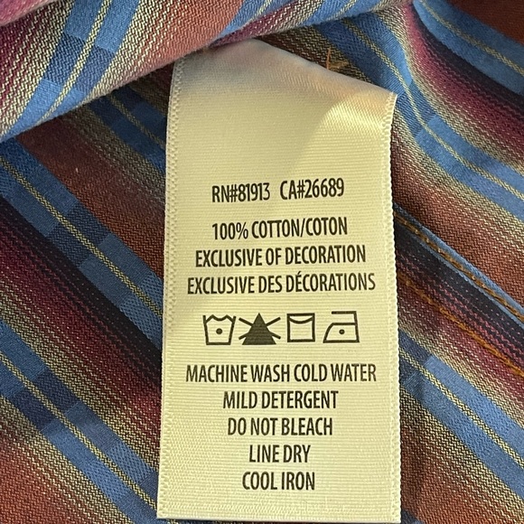 NWOT Mens Robert Graham Flip Cuff Button Shirt 1XL - Picture 7 of 10